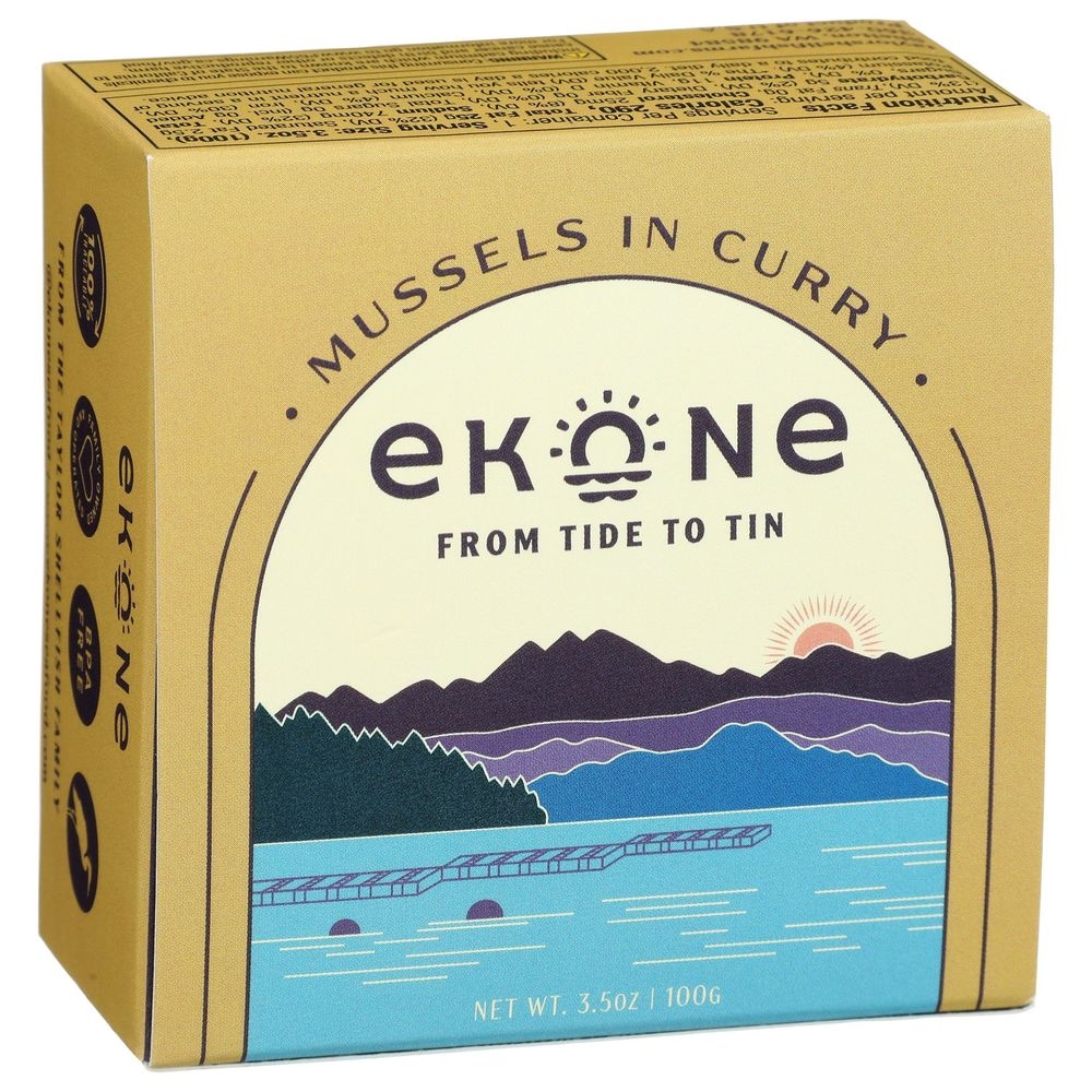 Ekone Mussels in Curry, 3.5 Ounce -- 6 per case