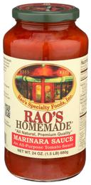 Raos Specialty Food Homemade Marinara Premium Pasta Sauce, 24 Ounce -- 12 per case.