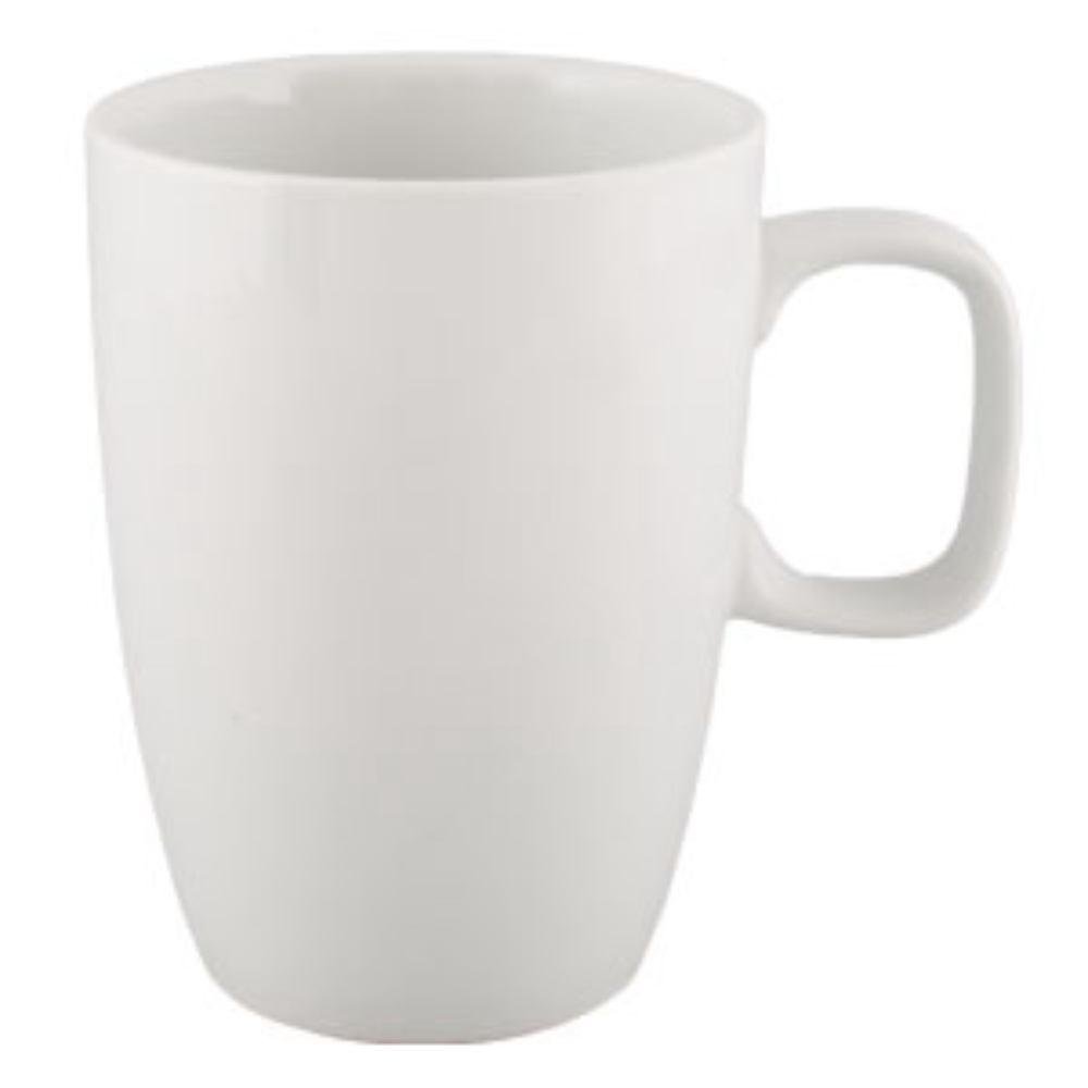 Vertex China Barista Undecorated Porcelain White Coffee House Mug, 12 Ounce -- 36 Per Case
