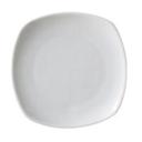 Vertex China Ventana Undecorated Porcelain White Coupe Square Plate, 5 1/4 inch -- 36 per case.