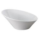 Vertex China Signature Undecorated Porcelain White Incline Bowl, 17 Ounce -- 36 per case.