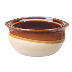 Vertex China Brown Accessories Collection Caramel Onion Soup Crock, 4 3/4 Inch -- 24 Per Case