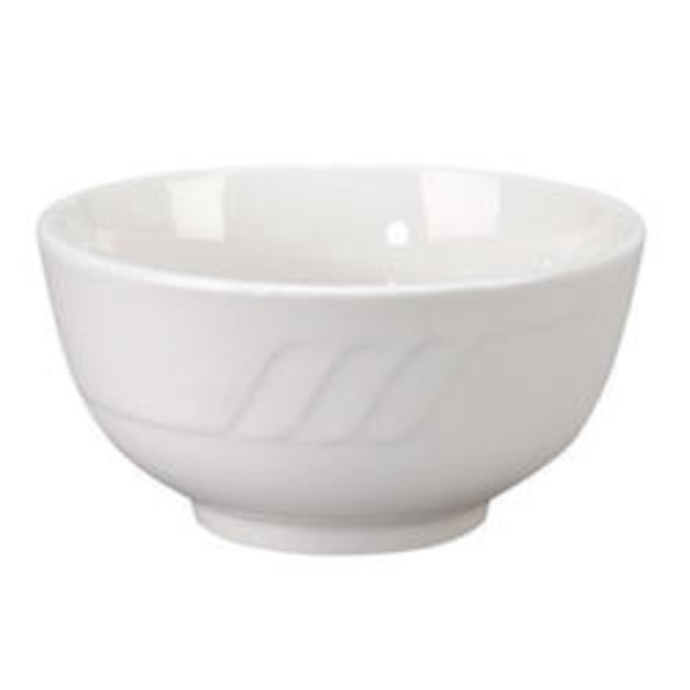 Vertex China Sausalito Oriental Undecorated White Bowl, 6 Ounce -- 48 per case.