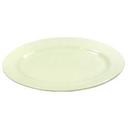 Vertex China Vista Undecorated White Narrow Shape Oval Platter, 15 1/2 x 11 1/8 inch -- 12 per case.