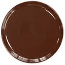 Vertex China Vista Undecorated Brown Pizza Plate, 13 1/8 inch -- 6 per case.