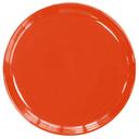 Vertex China Vista Undecorated Red Pizza Plate, 13 1/8 inch -- 6 per case.