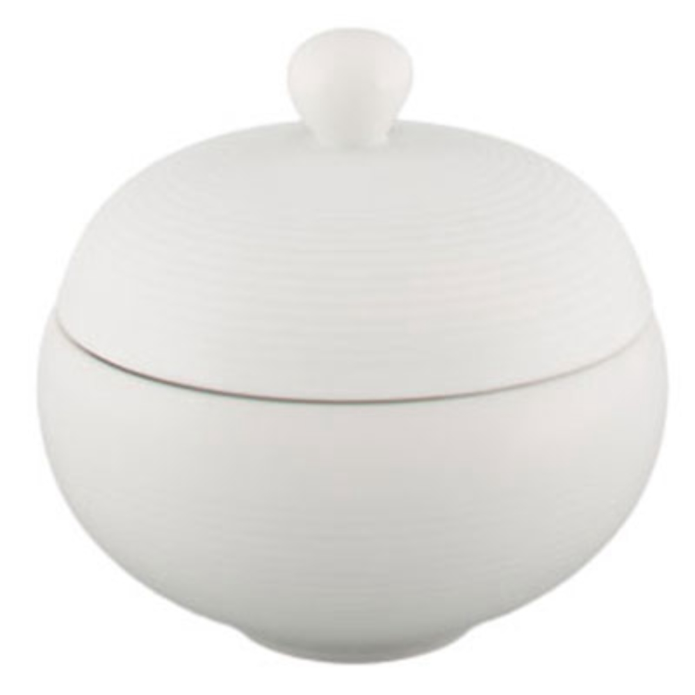 Vertex China Radiance Undecorated Porcelain White Soup Tureen with Lid, 10 Ounce -- 12 per case.