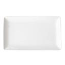 Vertex China London Undecorated White Rectangular Platter, 13 x 7 1/2 inch -- 12 per case.