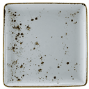 Vertex China London Undecorated Terra White Square Plate, 10 7/16 inch -- 12 per case.