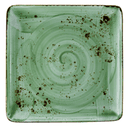 Vertex China London Undecorated Terra Jade Square Plate, 10 7/16 inch -- 12 per case.