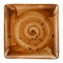 Vertex China London Undecorated Terra Cotta Square Plate, 10 7/16 inch -- 12 per case.