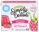 Simply Delish Raspberry Jel Dessert, 0.7 Ounce -- 6 per case