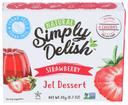 Simply Delish Strawberry Jel Dessert, 0.7 Ounce -- 6 per case