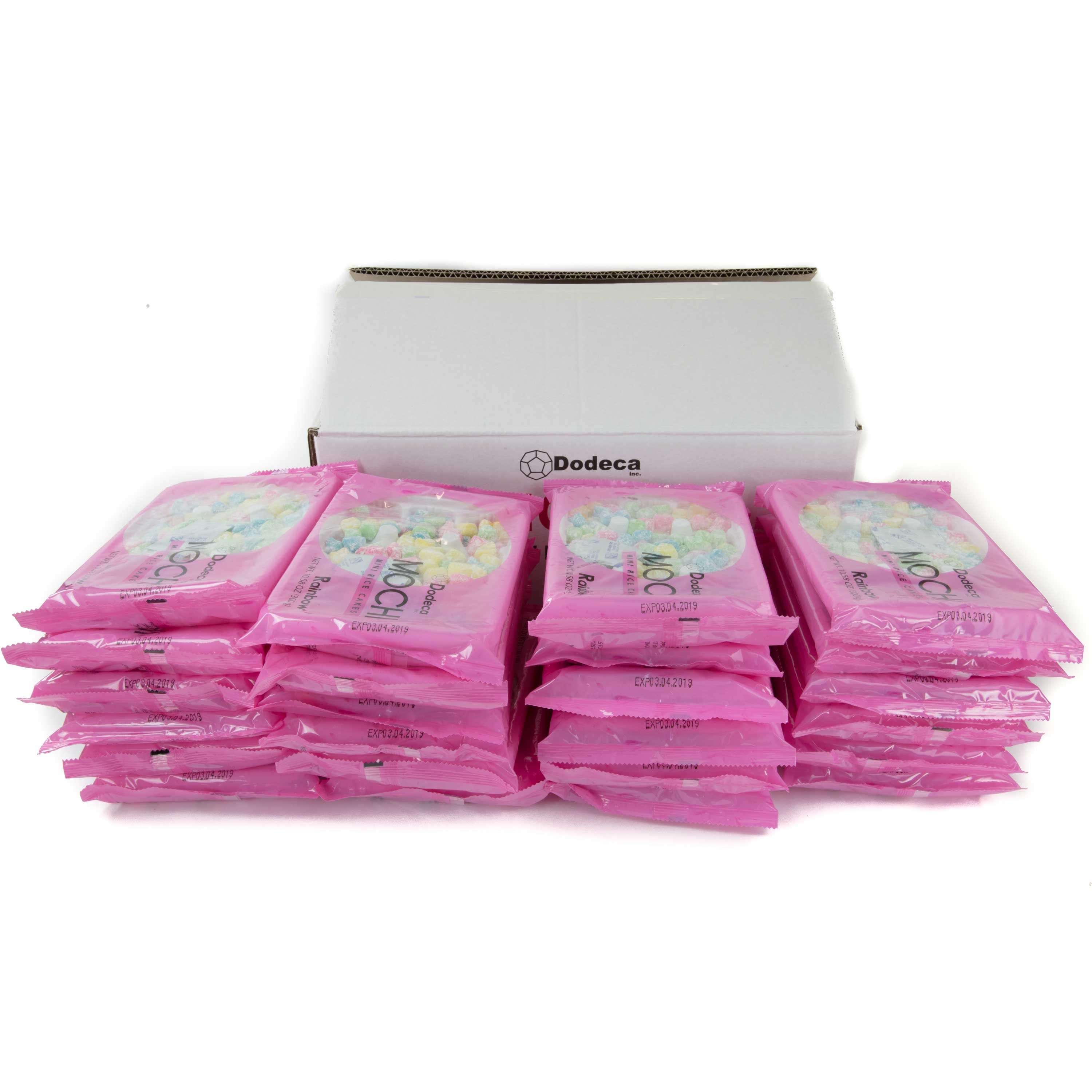 Dodeca Mini Mochi Rainbow Rice Cake, 10.58 Ounce -- 24 Per Case