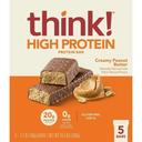 Think High Protein Creamy Peanut Butter Protein Bar, 10.5 Ounce - 6 per case