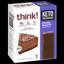 Thinkthin Chocolate Mousse Pie Keto Protein Bar, 6 Ounce -- 6 per case
