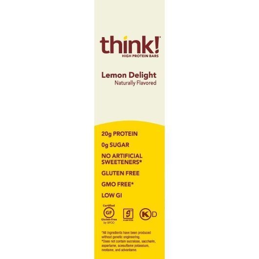 Think Lemon Delight Protein Bar, 10.5 Ounce -- 6 per case