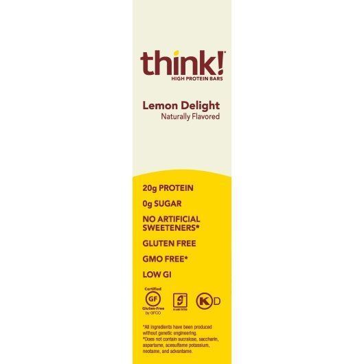 Think Lemon Delight Protein Bar, 10.5 Ounce -- 6 Per Case