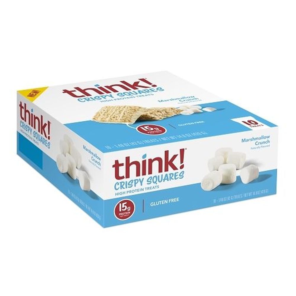 Think Crispy Square Marshmallow, 0.09 Pound -- 60 per case