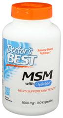 Doctors Best MSM with OptiMSM 1000 mg Capsules - 180 count per pack