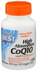 Doctors Best High Absorption Coq10 with BioPerine 200 mg Veggie Caps - 60 count per pack