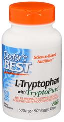 Doctors Best L-Tryptophan with TryptoPure 500 mg Veggie Caps - 90 count per pack