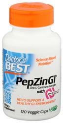 Doctors Best PepZin GI Zinc Carnosine Complex Veggie Caps - 120 count per pack