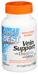Doctors Best Vein Support with DiosVein and MenaQ7 Veggie Caps - 60 count per pack