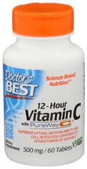 Doctors Best Sustained Release 500 mg Vitamin C with PureWay-C Tablets - 60 count per pack