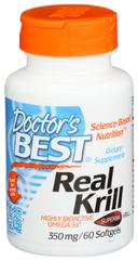 Doctors Best 350 mg Real Krill Softgels - 60 count per pack