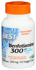 Doctors Best 300 mg Benfotiamine Veggie Caps - 60 count per pack