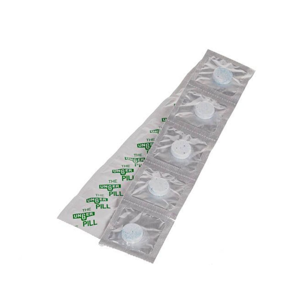 Unger Glass Cleaner Pill, 100 count roll -- 5 per case.