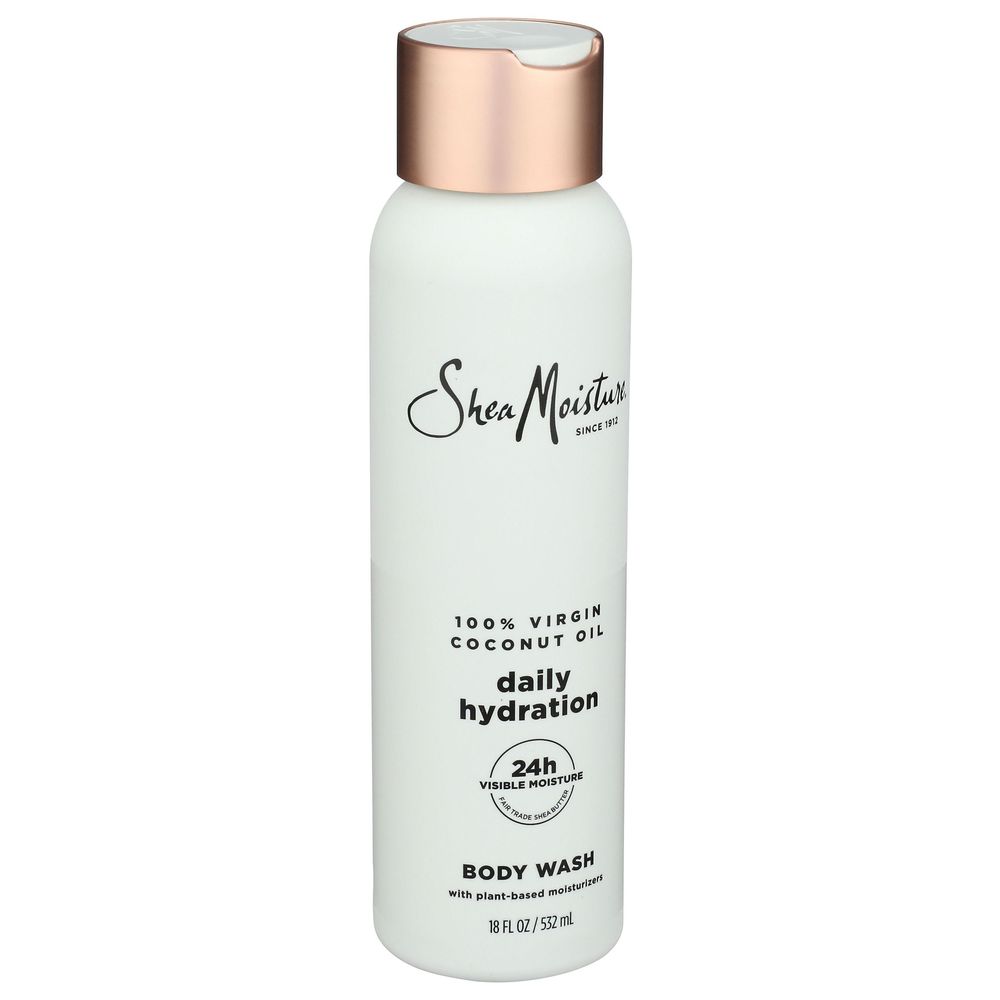 Shea Moisture Daily Hydration Virgin Coconut Oil Body Wash, 18 Fluid Ounce