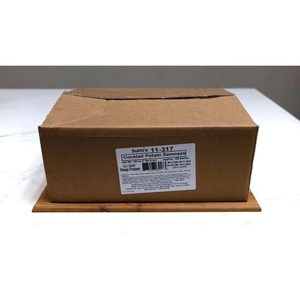 Sukhis Cocktail Potato Samosas, 7.5 Pound