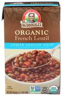 Dr McDougalls Right Foods Organic Low Sodium French Lentil Soup, 17.6 Ounce -- 6 per case.