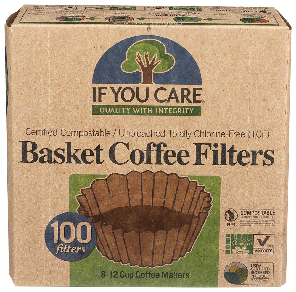 If You Care Basket Coffee Filter, 100 Count -- 12 Per Case