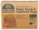 If You Care Unbleached Sandwich and Snack Bag - 48 per pack -- 12 packs per case.
