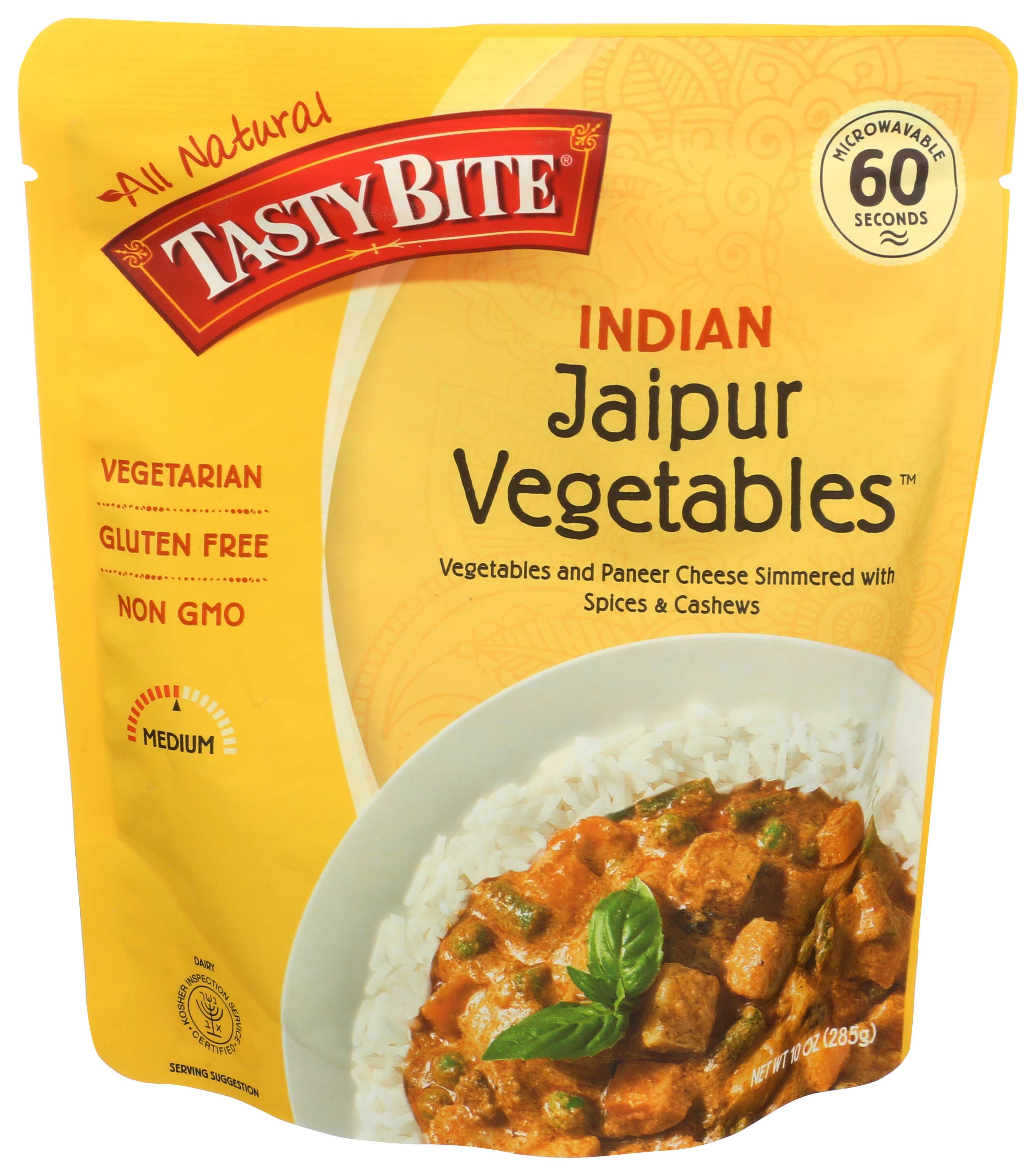 Tasty Bite Jaipur Vegetable, 10 Ounce -- 6 per case.