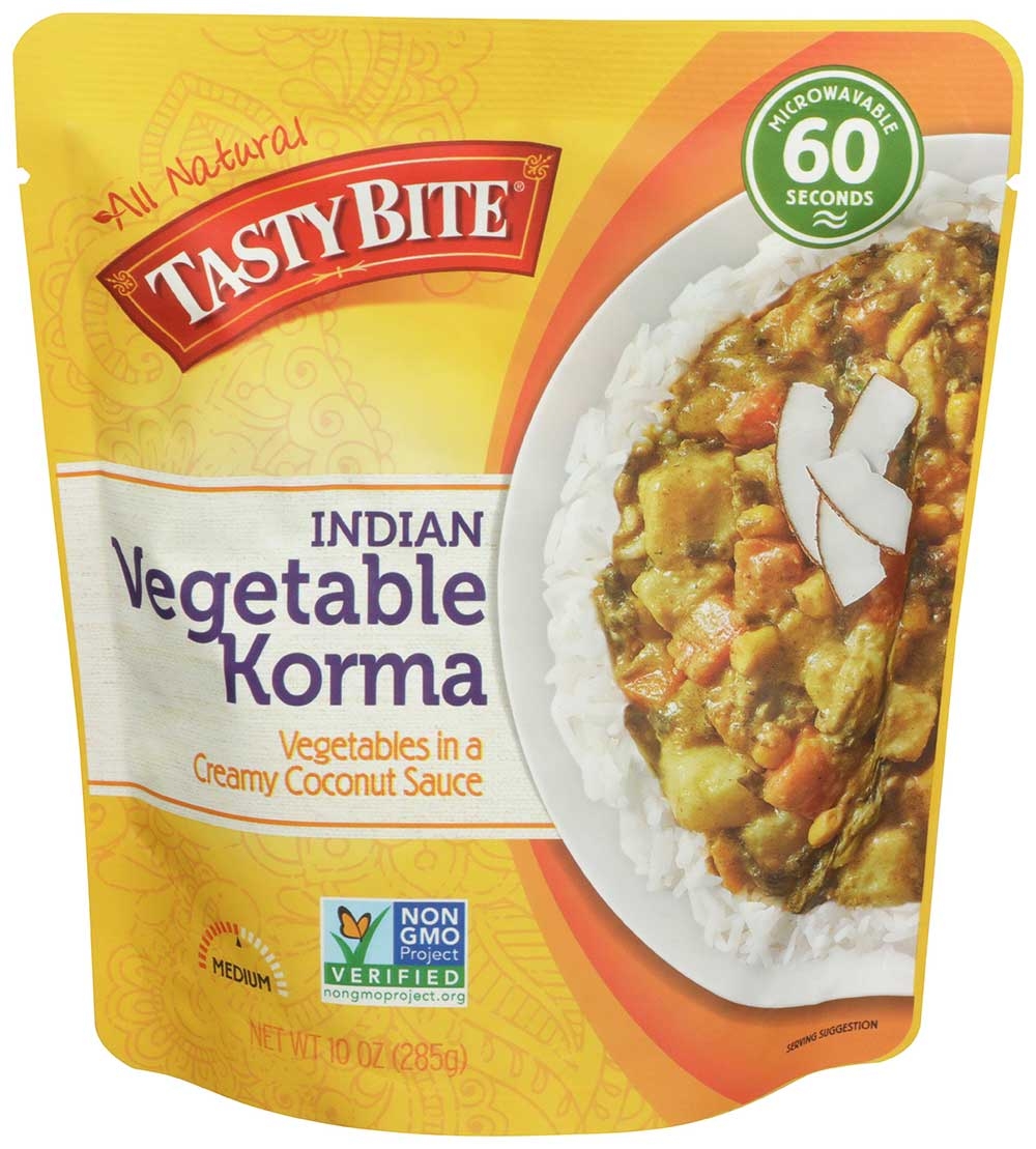 Tasty Bite Vegetable Korma - Entree, 10 Ounce -- 6 per case.