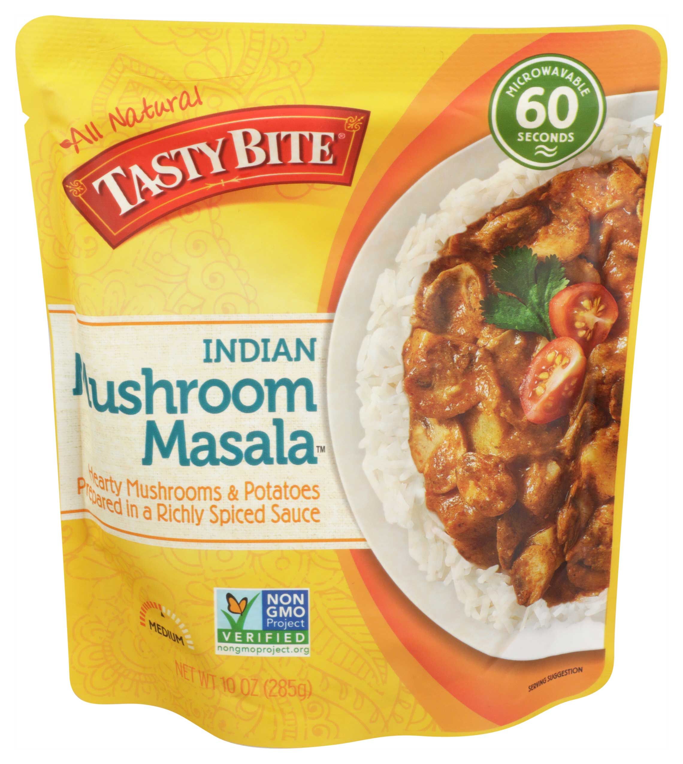 Tasty Bite Mushroom Masala Entree, 10 Ounce -- 6 Per Case