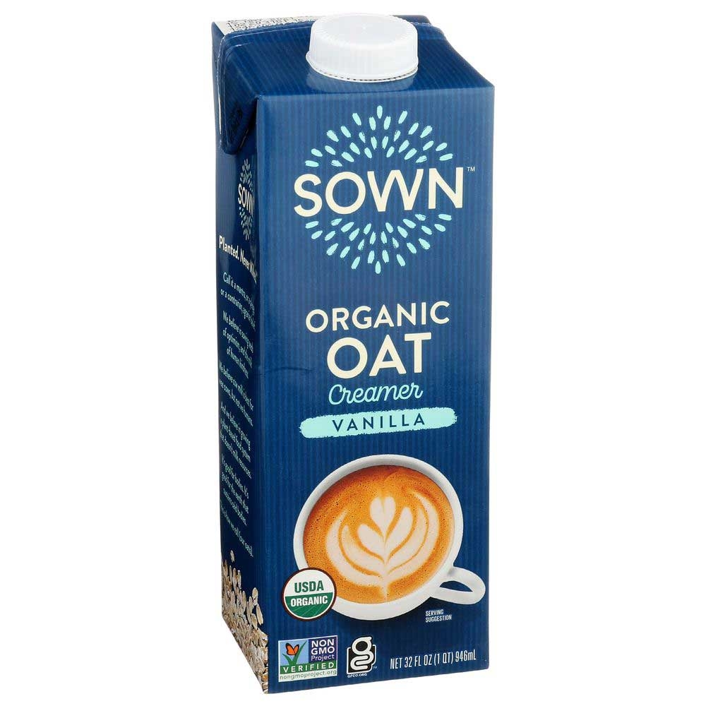 Sown Organic Vanilla Oat Creamer, 32 Fluid Ounce -- 6 per case