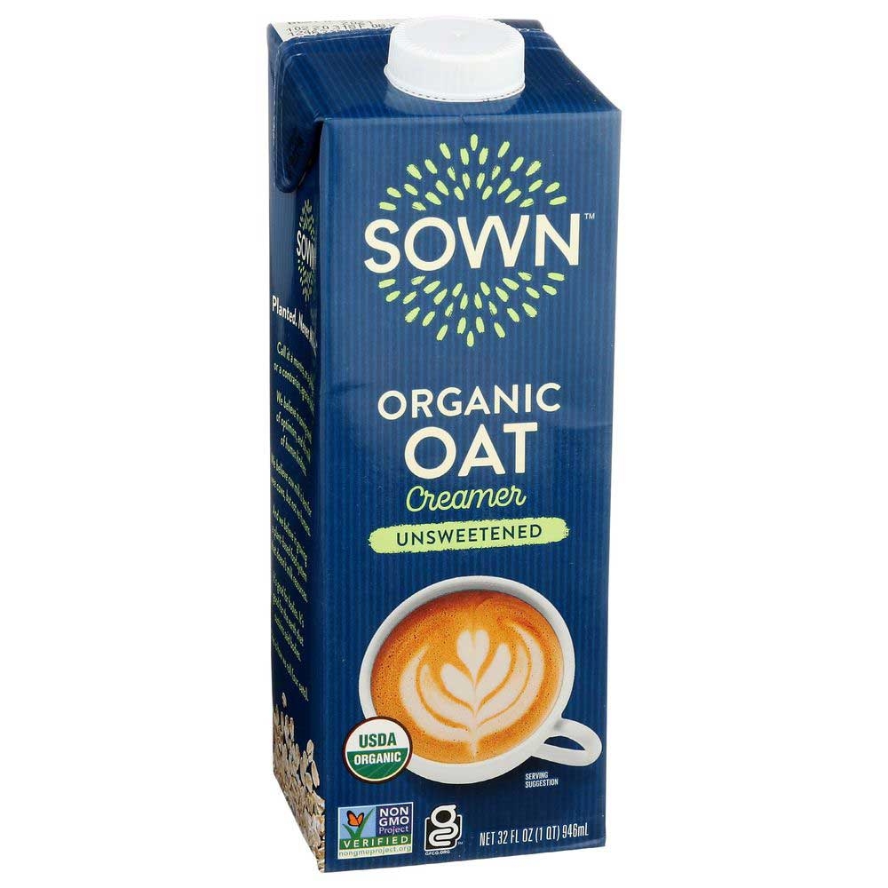 Sown Organic Unsweetened Oat Creamer, 32 Fluid Ounce -- 6 per case