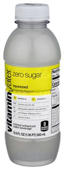 Glaceau Squeezed Lemonade Zero Sugar Vitaminwater, 16.9 Fluid Ounce - 6 per pack -- 4 packs per case