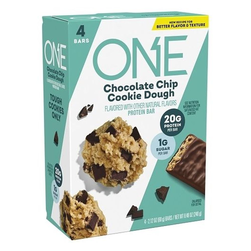 One Chocolate Chip Cookie Dough Flavored Protein Standard Bar, 8.48 Ounce - 6 per case