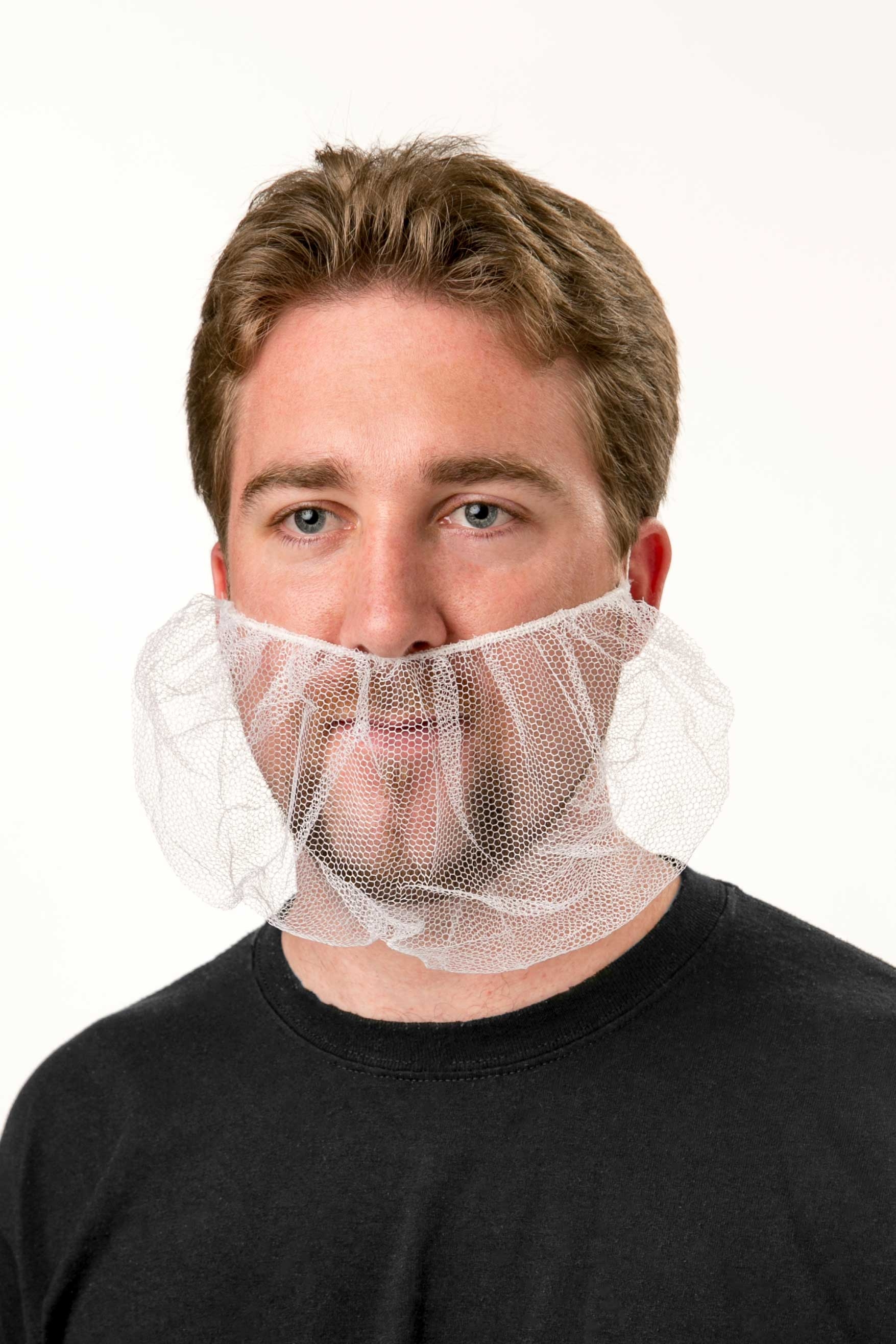 Cellucap Brown Honeycomb Polyester Beard Net Restraint, 100 Count -- 10 Per Case