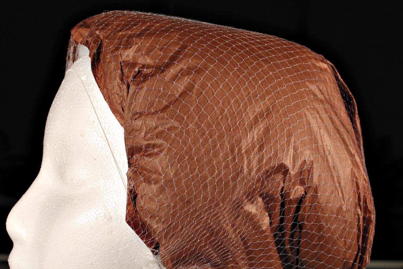 Cellucap Brown Nylon Hairnet, 36 inch -- 144 per case.