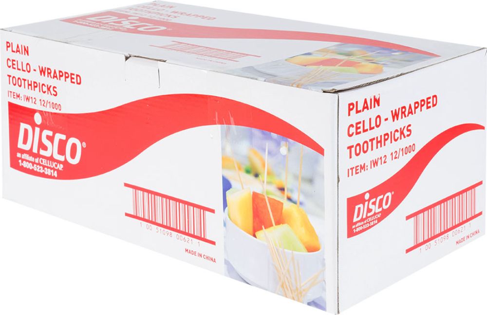 Cellucap Individually Wrapped Toothpick -- 12000 Per Case
