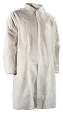 Cellucap White Full Cut Polypropylene Lab Coat -- 30 per case.