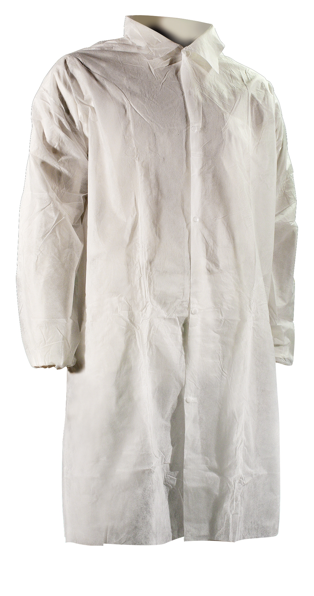 Cellucap White Full Cut Polypropylene Lab Coat -- 30 per case.