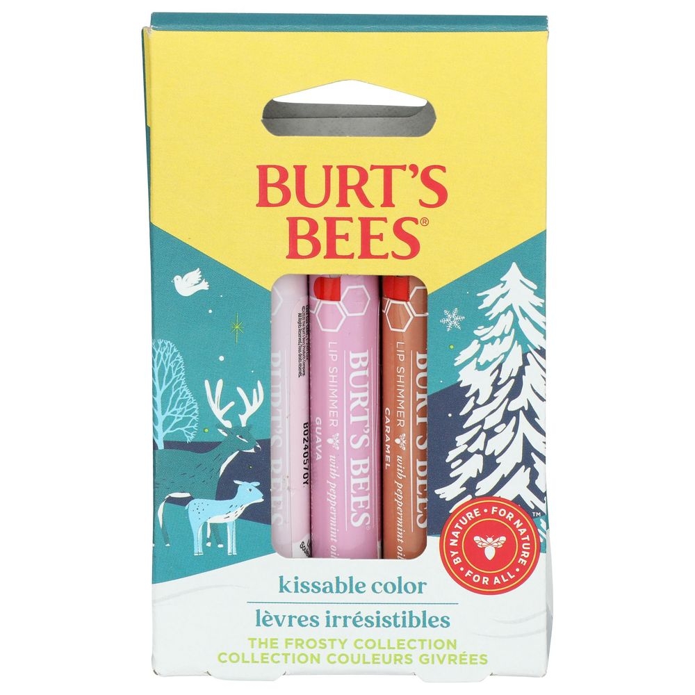 Burts Bees Kissable Color Lip Shimmer Gift Set -- 6 per case